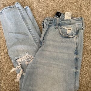 Hollister Light Blue Distressed Boyfriend Jeans